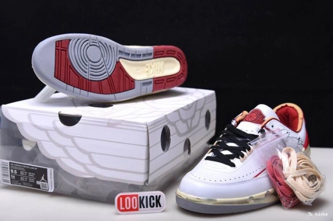 Reps TBK Jordan Retro White Red Off-White SP Low DJ4375-106 2 0812
